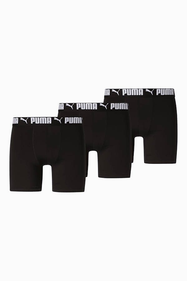 Men's Everyday Comfort Boxer Briefs Pack, Moisture Wicking, Black